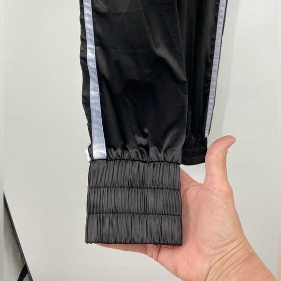 Satin‎ sweat pants, big cuff, Dance&Marvel, sz S - Picture 2 of 7